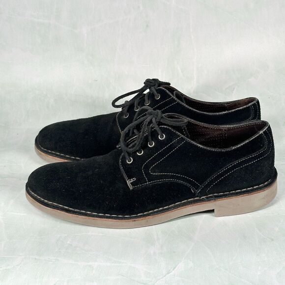 John Varvatos Shoes Mens Size 9 M Black Suede Derby Oxford Lace Up Casual main image 5